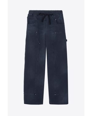 3.1 Phillip Lim Garment Dye French Terry Carpenter Pant - Blue