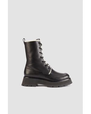 3.1 Phillip Lim Kate Lace-Up Boots - Black