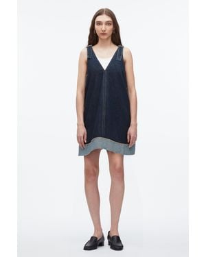 3.1 Phillip Lim Denim Trapeze Mini Dress - Blue