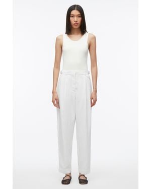 3.1 Phillip Lim Blooming Lotus Compact Rib Tank - White