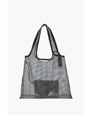 3.1 Phillip Lim Crystal Embellished Mesh Market Tote - Gray