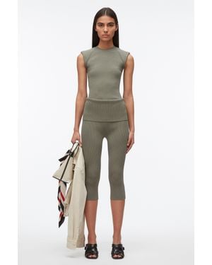 3.1 Phillip Lim Compact Rib Sleeveless Top - White