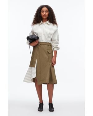 3.1 Phillip Lim Hybrid Utility Shirt Dress - Natural