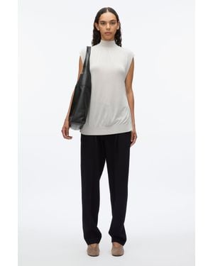 3.1 Phillip Lim Mockneck Shell - Black