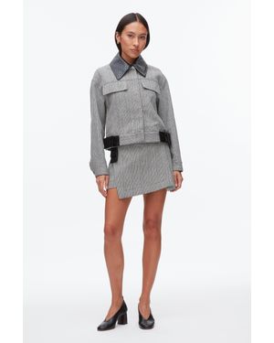3.1 Phillip Lim Jaspé Cropped Jacket - Gray