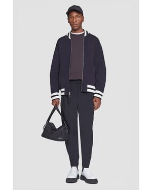 3.1 Phillip Lim Reversible Knit Varsity Jacket - Blue