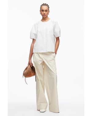 3.1 Phillip Lim Stripe Lantern Sleeve Shirt - White