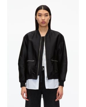 3.1 Phillip Lim Layered Bomber Jacket - Black