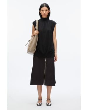3.1 Phillip Lim Mockneck Shell - Black