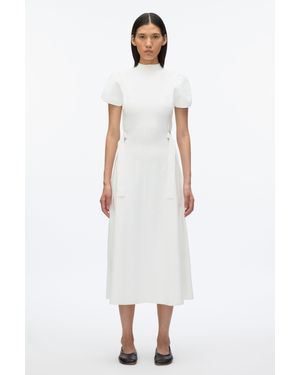 3.1 Phillip Lim Compact Rib Tulip Dress - White