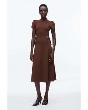 3.1 Phillip Lim Compact Rib Tulip Dress - Brown