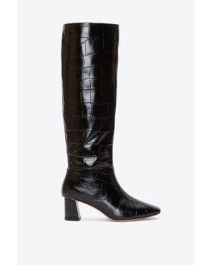 3.1 Phillip Lim Tess Square Toe Shaft Boot - Black