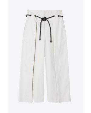 3.1 Phillip Lim Cropped Wide Leg Origami Trouser - White