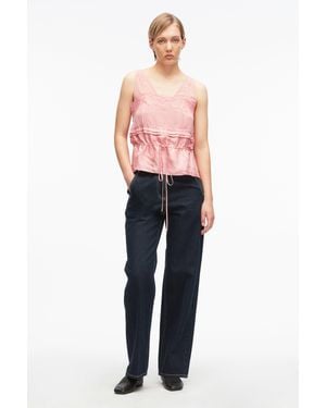 3.1 Phillip Lim Floral Jacquard Satin Cami - Multicolor