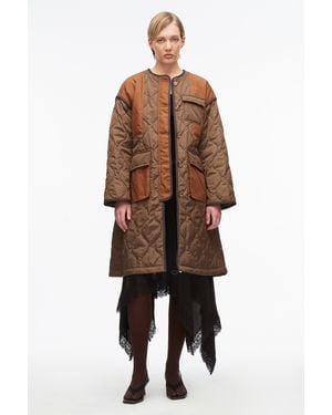 3.1 Phillip Lim Quilted Nylon Liner Coat - Brown