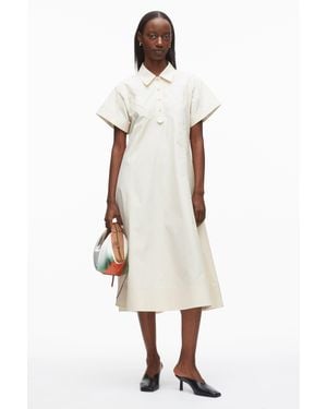 3.1 Phillip Lim Poplin Trapeze Shirt Dress - White