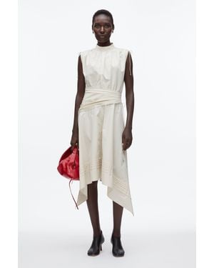 3.1 Phillip Lim Ruched Handkerchief Dress - White