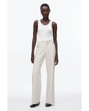 3.1 Phillip Lim Pinstripe Pants - White