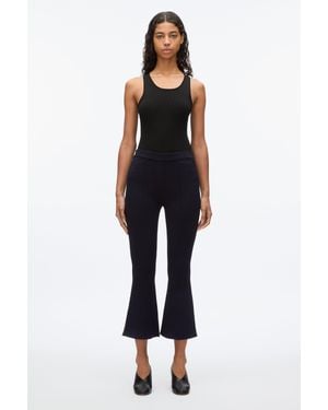 3.1 Phillip Lim Compact Cropped Kickflare Pant - Blue
