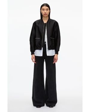 3.1 Phillip Lim Layered Bomber Jacket - Black