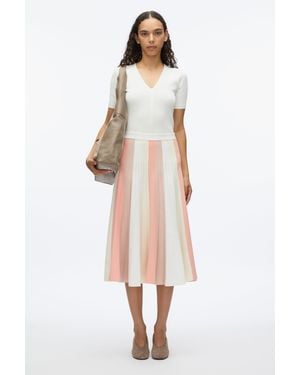 3.1 Phillip Lim Stripe Knit Skirt - White
