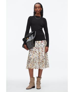 3.1 Phillip Lim Compact Rib Mockneck Top - Black