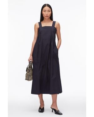3.1 Phillip Lim Structured Cotton Poplin Midi Dress - Blue