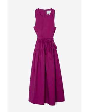 3.1 Phillip Lim Sleeveless Belted Midi Dress - Purple