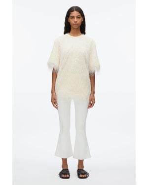 3.1 Phillip Lim Fringe Boxy Tee - White