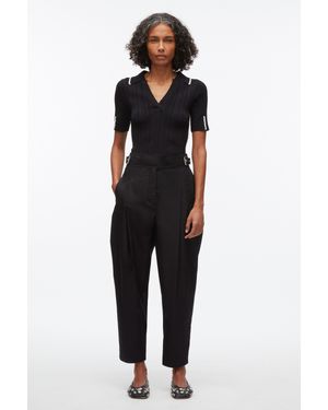 3.1 Phillip Lim Buckle Waistband Trouser - Black