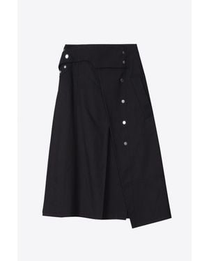 3.1 Phillip Lim Belted Wrap Utility Skirt - Black
