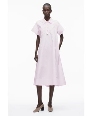 3.1 Phillip Lim Poplin Trapeze Shirt Dress - Pink