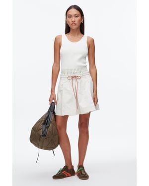 3.1 Phillip Lim Ripstop Mini Skirt - White