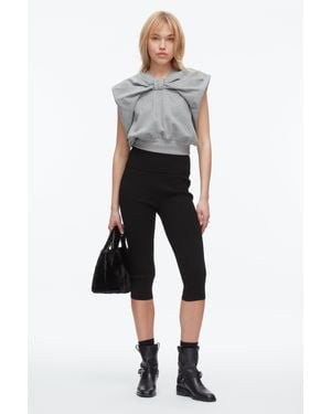 3.1 Phillip Lim Draped Bow French Terry Top - White