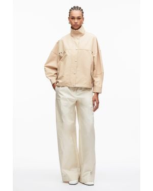 3.1 Phillip Lim Cropped Ballon Utility Jacket - Natural