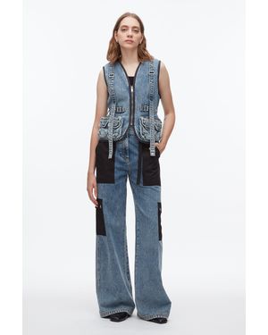 3.1 Phillip Lim Denim Field Vest - Blue