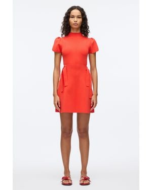 3.1 Phillip Lim Compact Rib Tulip Dress - Red