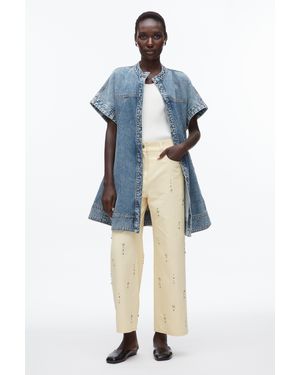 3.1 Phillip Lim Trapeze Light Denim Dress - Blue