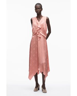 3.1 Phillip Lim Floral Jacquard Draped Handkerchief Dress - Multicolor