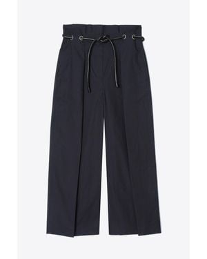 3.1 Phillip Lim Cropped Wide Leg Origami Trouser - White
