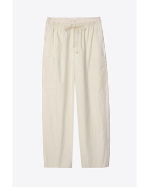 3.1 Phillip Lim Poplin Double Waistband Pant - White