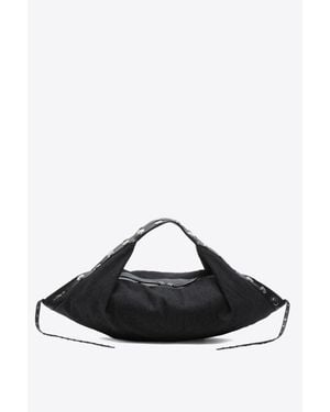 3.1 Phillip Lim Studded Denim Luna Bag - Black