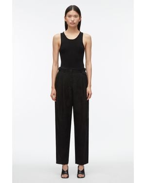 3.1 Phillip Lim Blooming Lotus Compact Rib Tank - Black