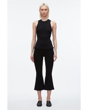 3.1 Phillip Lim Shadow Stripe Tank - Black