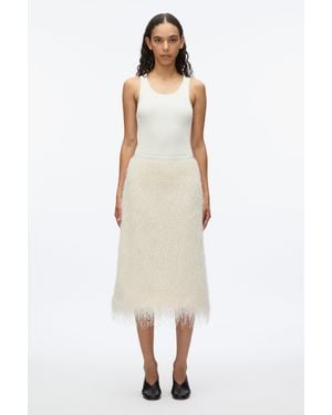 3.1 Phillip Lim Fringe Slip Skirt - White