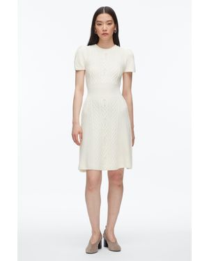 3.1 Phillip Lim Cable Mix Tulip Dress - White