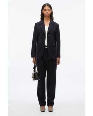 3.1 Phillip Lim Layered Blazer With Tie Belt - Black