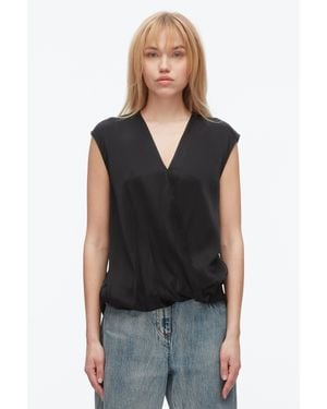 3.1 Phillip Lim Soft Drape Sleeveless Blouse - Black