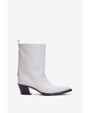 3.1 Phillip Lim Downtown Wide Shaft Boot - White