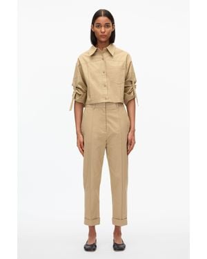3.1 Phillip Lim Cropped Carrot Pants - Natural